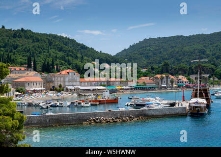 Donje Celo, Insel Kolocep, Elaphiti-Inseln, Dubrovnik, Kroatien Stockfoto