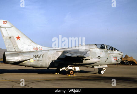 US NAVY/United States Navy Ling-Temco-Vought LTV EA-7L Corsair II. Stockfoto