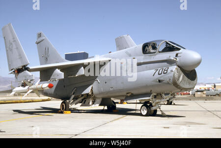 US NAVY/United States Navy LTV Ling-Temco-Vought A-7E Corsair II. Stockfoto