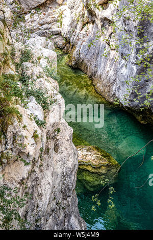 Italien Friaul Naturpark forraof der torrent Cellina Stockfoto