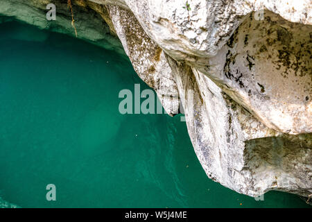 Italien Friaul Naturpark forraof der torrent Cellina Stockfoto