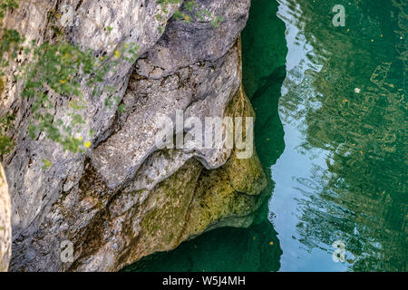 Italien Friaul Naturpark forraof der torrent Cellina Stockfoto