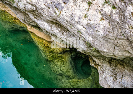 Italien Friaul Naturpark forraof der torrent Cellina Stockfoto