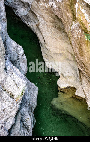 Italien Friaul Naturpark forraof der torrent Cellina Stockfoto