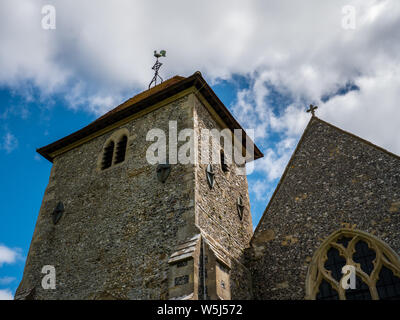 St Mary's Church, Aldworth, Chiltern Hills AONB, Berkshire, England, UK, GB. Stockfoto