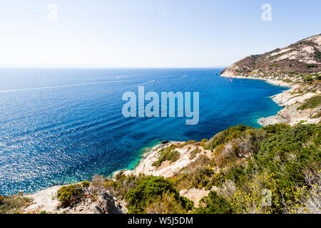 Cristal Meerwasser in der Nähe von Chiessi insel Elba Stockfoto