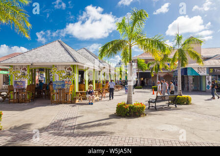 Straßen in Basseterre St. Kits & Nevis Stockfoto