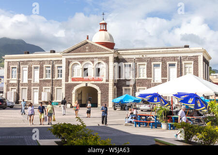 Straßen in Basseterre St. Kits & Nevis Stockfoto