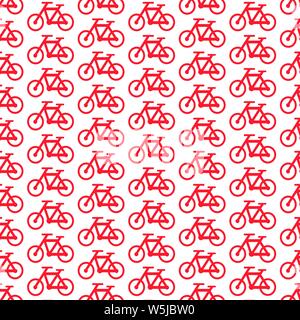 Muster Hintergrund Fahrrad Symbol Stock Vektor