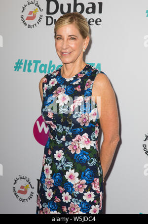 Gäste nehmen an der Dubai Duty Free WTA-Sommerfest im Jumeirah Carlton Tower mit: Chris Evert Wo: London, Großbritannien Wann: 28 Jun 2019 Credit: Phil Lewis/WENN.com Stockfoto