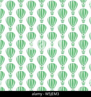 Muster Hintergrund Heißluftballon Symbol Stock Vektor