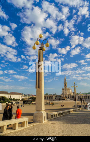 Heiligtum von Fatima (Santuario de Fatima), Basilika der Muttergottes von Fatima, Fatima, Portugal Stockfoto