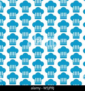 Muster Hintergrund Koch hat Symbol Stock Vektor