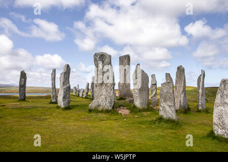 Callanish Stone Circle auf der Insel Lewis, Äußere Hebriden Stockfoto