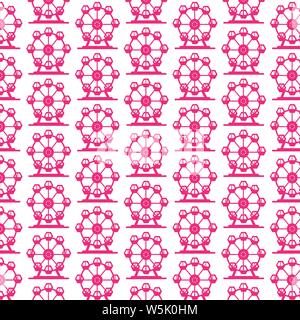 Muster Hintergrund Riesenrad Symbol Stock Vektor