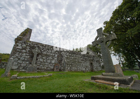 Kildalton Cross auf der Insel Islay auf den Hebriden, Schottland. Stockfoto