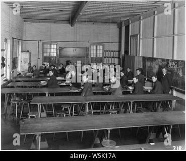 Lehrling Schule, erste Tag der Klasse, 1915, US Navy Yard, Mare Insel, CA Stockfoto