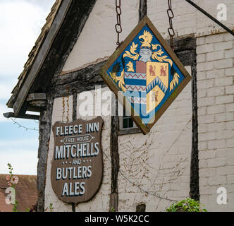 Das Fleece Inn, Bretforton, Worcestershire, England, UK Stockfoto