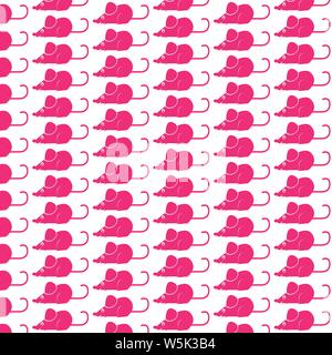 Muster Hintergrund maus Ratte Symbol Stock Vektor