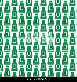 Muster Hintergrund Creme Tube Symbol Stock Vektor