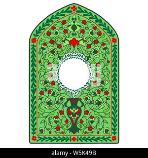 Bunte islamischen Beleuchtung für Moschee Fliesen design Vector Stock Vektor