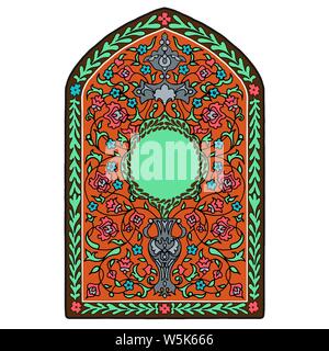 Bunte islamischen Beleuchtung für Moschee Fliesen design Vector Stock Vektor