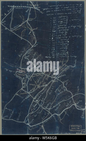 104 Skizze der westlichen und östlichen Virginia West Virginia zwischen Staunton und Clarksburg invertiert Bauen und Reparieren Stockfoto