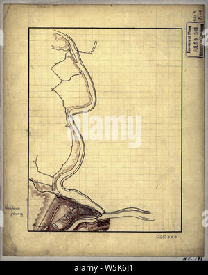 110 Topographische Karte der Umgebung von Harpers Ferry West Virginia Bauen und Reparieren Stockfoto