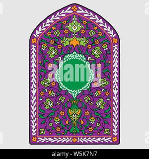 Bunte islamischen Beleuchtung für Moschee Fliesen design Vector Stock Vektor