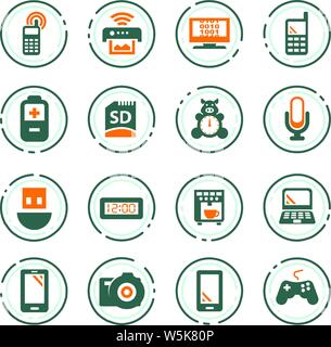 Haushaltsgeräte Vector Icons für User Interface Design Stock Vektor