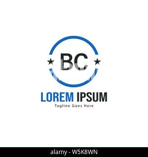 BC Schreiben Logo Design. Kreative Moderne BC Buchstaben Symbol Abbildung design Stock Vektor