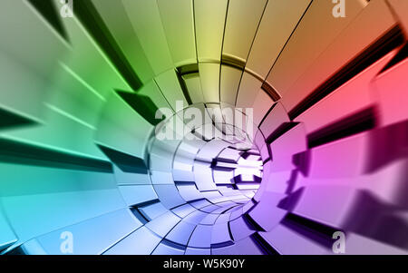 Regenbogen Farben Technologie Hintergrund Stockfoto