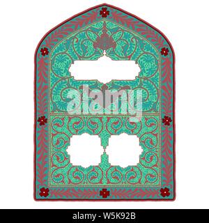 Bunte islamischen Beleuchtung für Moschee Fliesen design Vector Stock Vektor