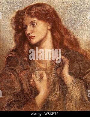 Dante Gabriel Rossetti - Alexa Wilding (1874). Stockfoto