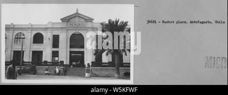 34681 - Marktplatz, Antofagasta, Chile; das Mercado Municipal in Antofagasta, Chile Stockfoto