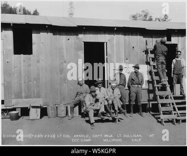 Civilian Conservation Corps in Kalifornien, Camp Millwood Stockfoto