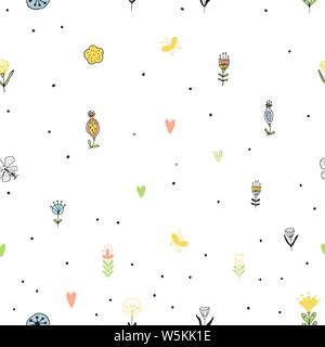 Cute tropical animals pattern. Vector seamless background Stock Vektor