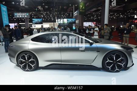 Auch ein ENOVATE MICH-S Concept Car ist in der 18. Shanghai Internationalen Automobil- Ausstellung angezeigt, wie die Auto Shanghai 2019, in S bekannt Stockfoto