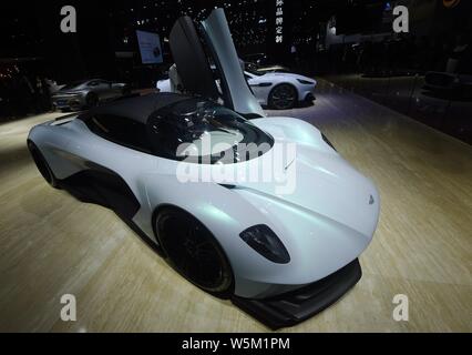 Auch ein BIN-RB003 Concept Car von Aston Martin ist in der 18. Shanghai Internationalen Automobil- Ausstellung angezeigt, da die automatische Shangh bekannt Stockfoto