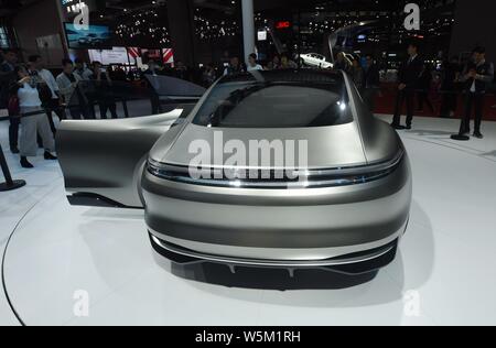 Auch ein ENOVATE MICH-S Concept Car ist in der 18. Shanghai Internationalen Automobil- Ausstellung angezeigt, wie die Auto Shanghai 2019, in S bekannt Stockfoto