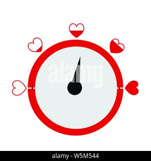 Valentinstag Karte Idee Liebe m Stock Vektor