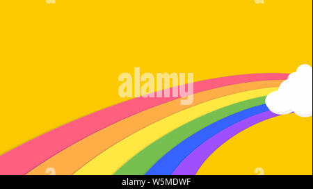 Abstrakte kawaii bunte Himmel Regenbogen Hintergrund. Weiche gradient Pastell Comic Grafik. Konzept für Hochzeit Karte Design oder Präsentation Stockfoto