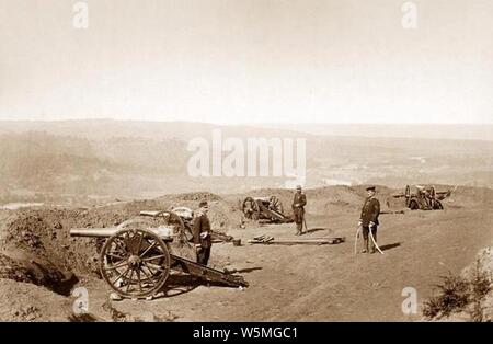 D. Yermakov. Die Russische 41 Artillery Brigade an Tsikhisdziri Russisch-türkischen Krieg von 1877-1878. Stockfoto