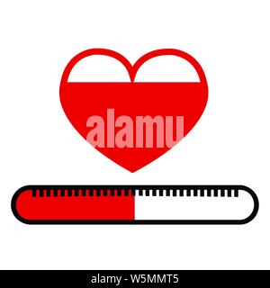 Valentinstag Karte Idee Liebe m Stock Vektor