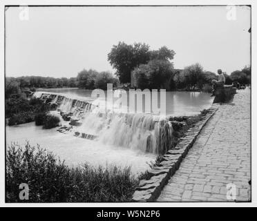 Damaskus (Esh-Sham). Fluss Abana Stockfoto