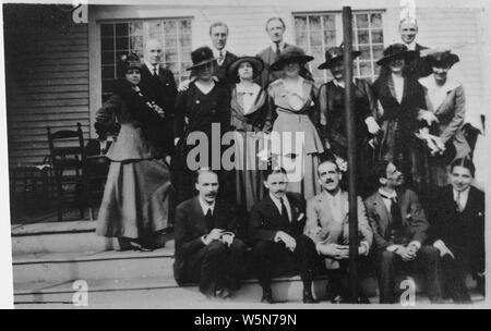 Franklin D. Roosevelt, einer informellen Gruppe Schuß Dutchess County, New York Stockfoto