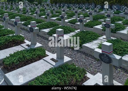 Gräber der Soldaten, lychakiv Friedhof, Lviv, Ukraine, Ukraine Stockfoto