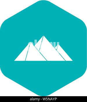 Pyramiden-Symbol, einfachen Stil Stock Vektor