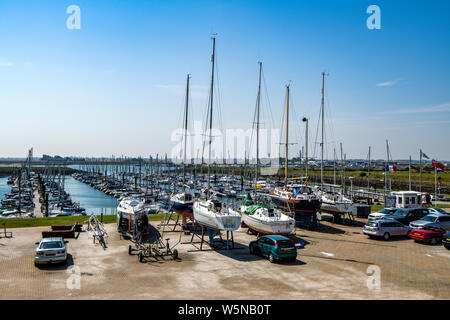 Burnham on Crouch Yacht Marina, Essex, England Stockfoto