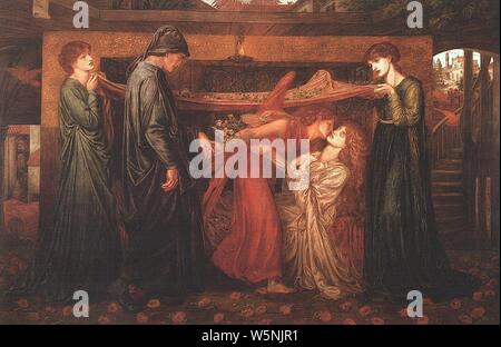 Dante Gabriel Rossetti - Dante's Dream, die zum Zeitpunkt des Todes von Beatrice (1871). Stockfoto